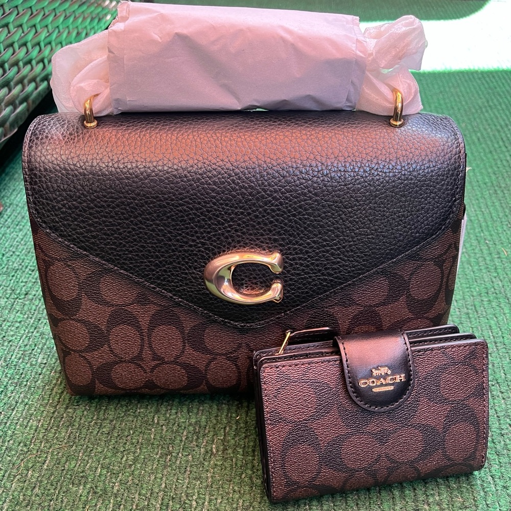 Coach Tammie Shoulder Bag & Wallet Bundle Set